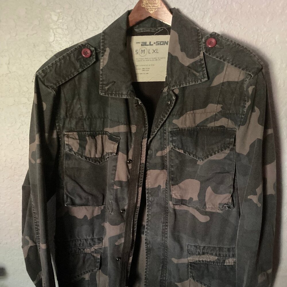All-Son Mens Camo Jacket (M)
